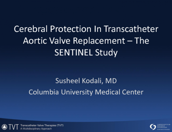 Introduction to the US FDA-Approved Sentinel TAVR Safety and Efficacy Study