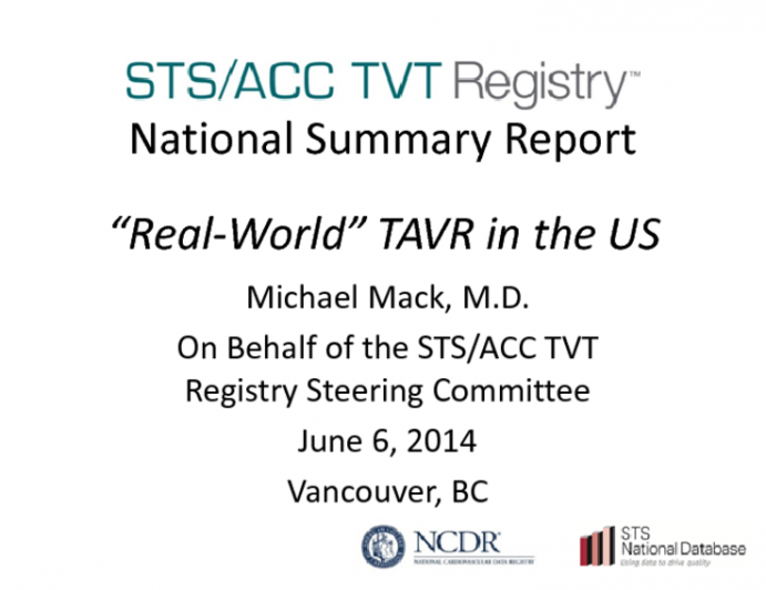 Insights from the TVT Registry