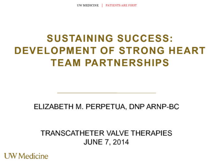 Sustaining Success: Development of Strong Heart Team Partnerships