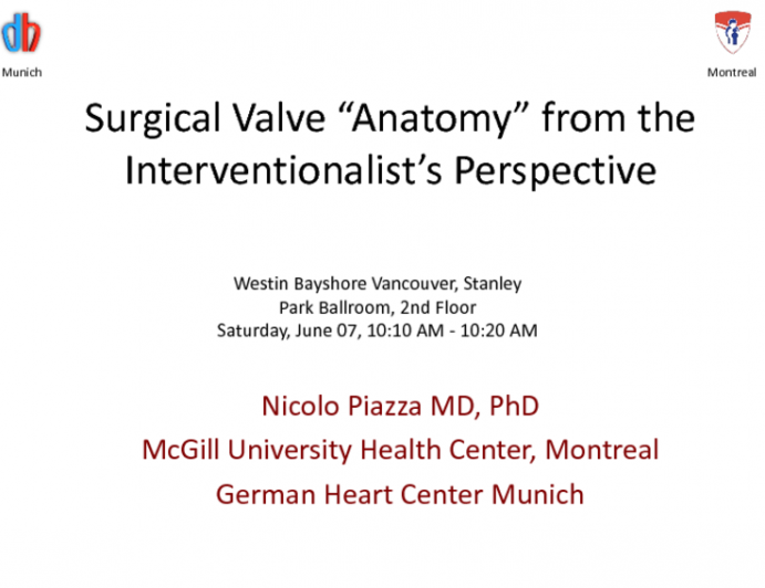 Surgical Valve Anatomy from the Interventionalists Perspective