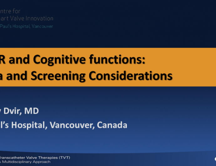 TAVR and Dementia? Considerations for Case Selection and Outcome Evaluation