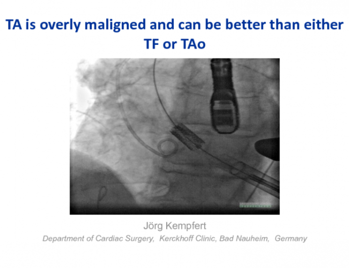 Transapical is Overly Maligned and can be Better than Either Transfemoral or Direct Aortic!