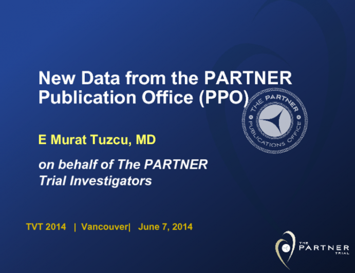 New Data from the PARTNER Publication Office (PPO)