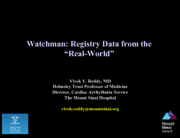 Watchman: Registry Data from the “Real-World”