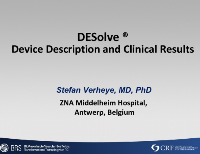 DESolve ® Device Description and Clinical Results