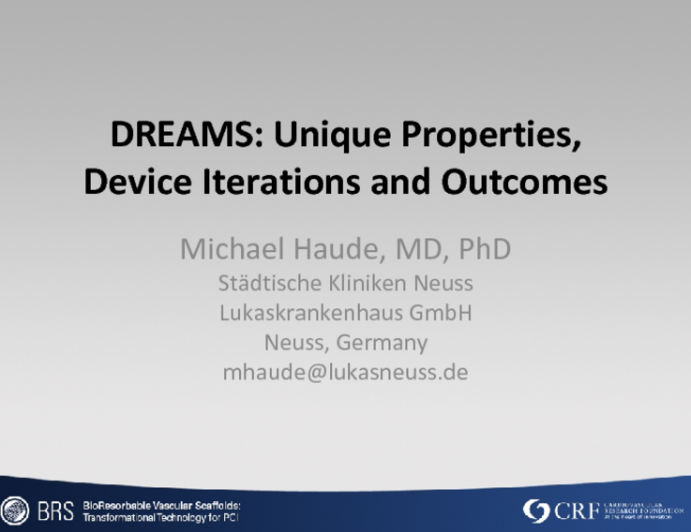 DREAMS: Unique Properties, Device Iterations and Outcomes