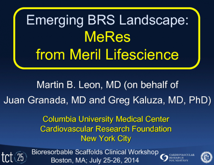 Emerging BRS Landscape: MeRes from Meril Lifescience