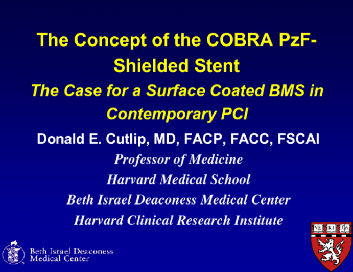 The Concept of the COBRA PzF-Shielded Stent