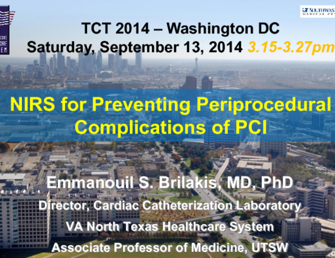 NIRS for Preventing Periprocedural Complications of PCI