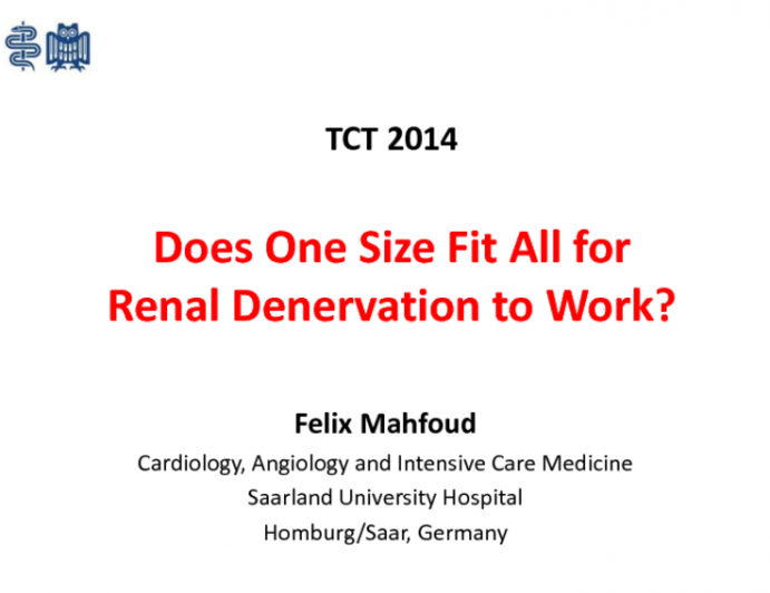 Does One Size Fit All for Renal Denervation to Work? From Symplicity to Complexity