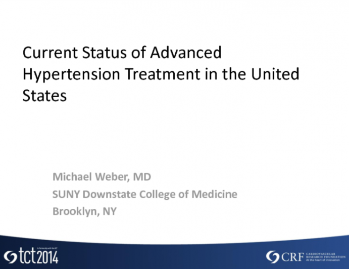 Current Status of Advanced Hypertension Treatment in the United States