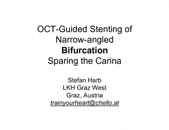 Case #1: Bifurcation Stenting