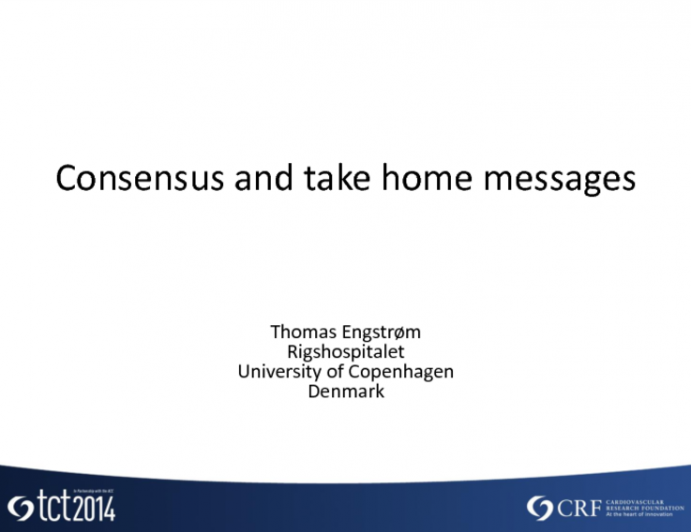 Consensus and Take-home Messages