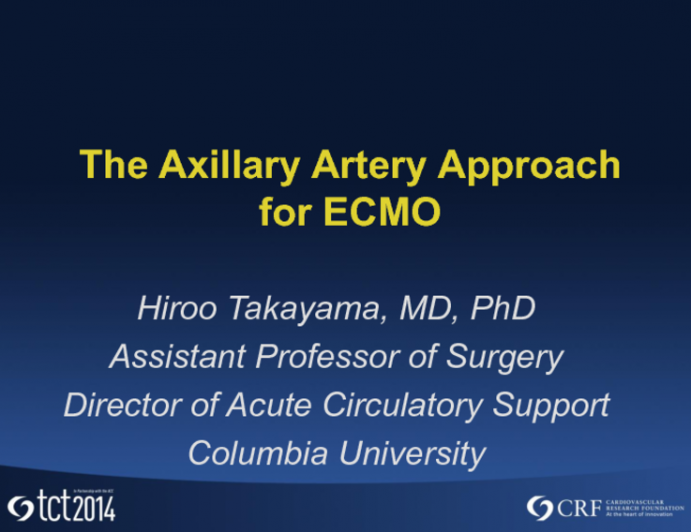 The Subclavian Artery Approach for ECMO