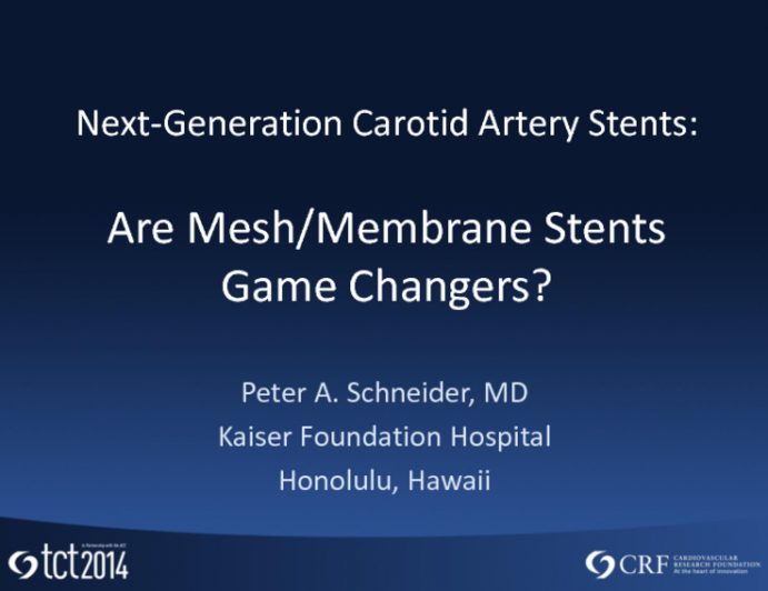 Next-Generation Carotid Artery Stents: Are Mesh/Membrane Stents Game Changers?