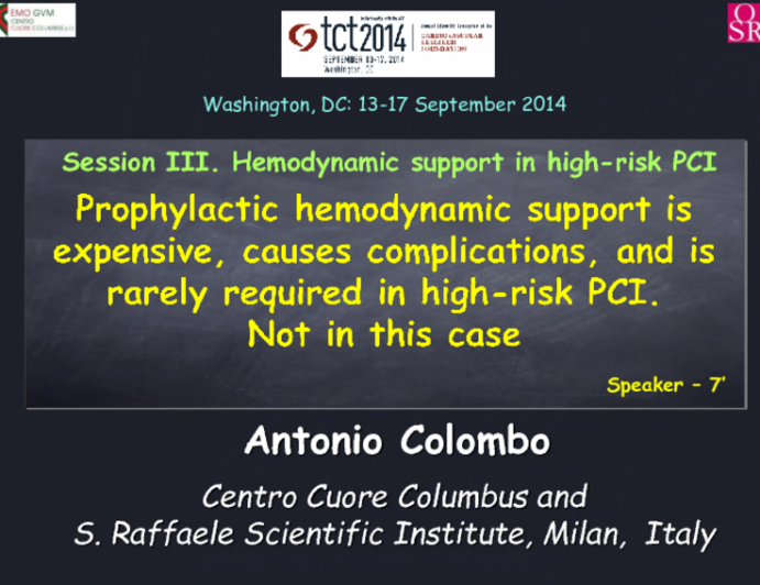 Prophylactic Hemodynamic Support is Expensive, Causes Complications, and Is Rarely Required in High-Risk PCI. Not in This Case!