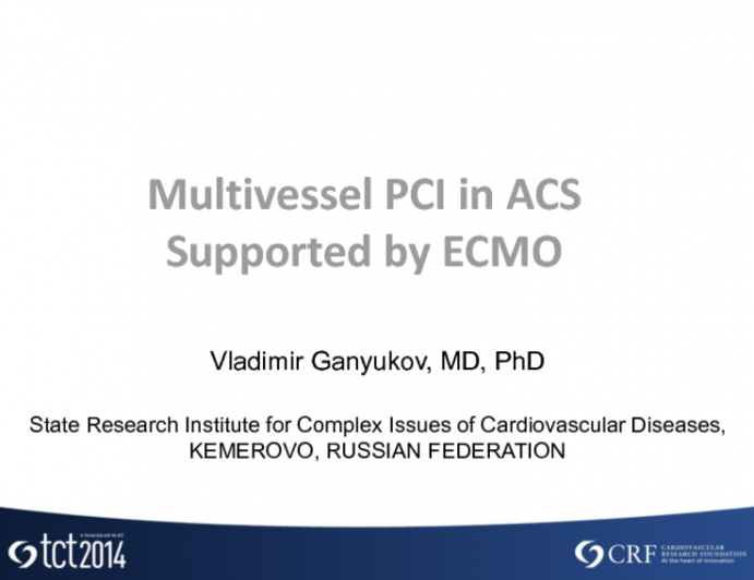 Multivessel PCI in ACS Supported by ECMO