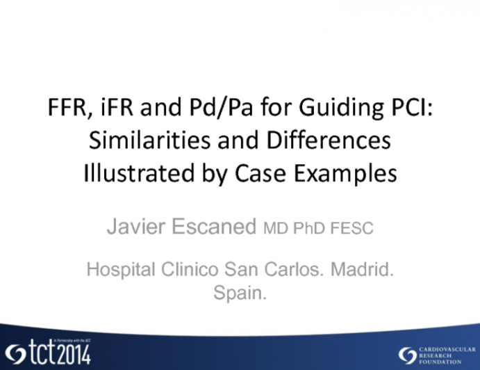 Pd/Pa and iFR for Guiding PCI: Similarities and Differences Illustrated by Case Examples