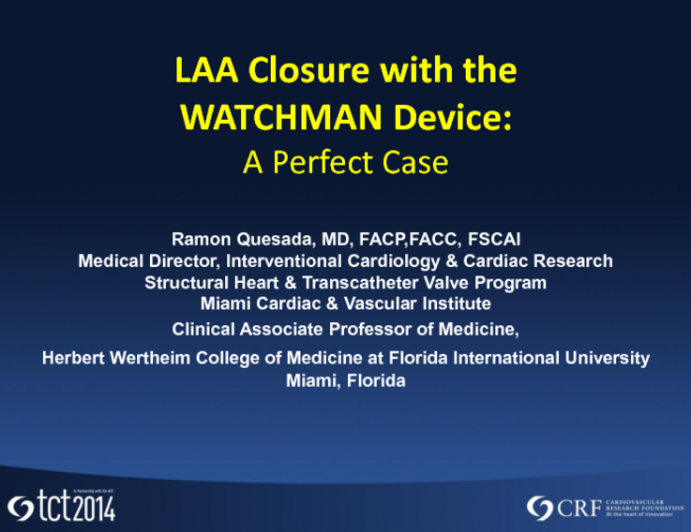 LAA Closure with the Watchman Device: A Perfect Case (Step-by-Step)