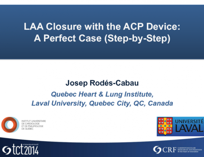 LAA Closure with the ACP Device: A Perfect Case (Step-by-Step)