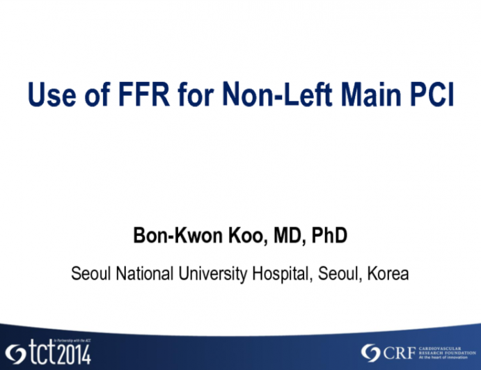 Use of FFR for NonLeft Main Bifurcation PCI