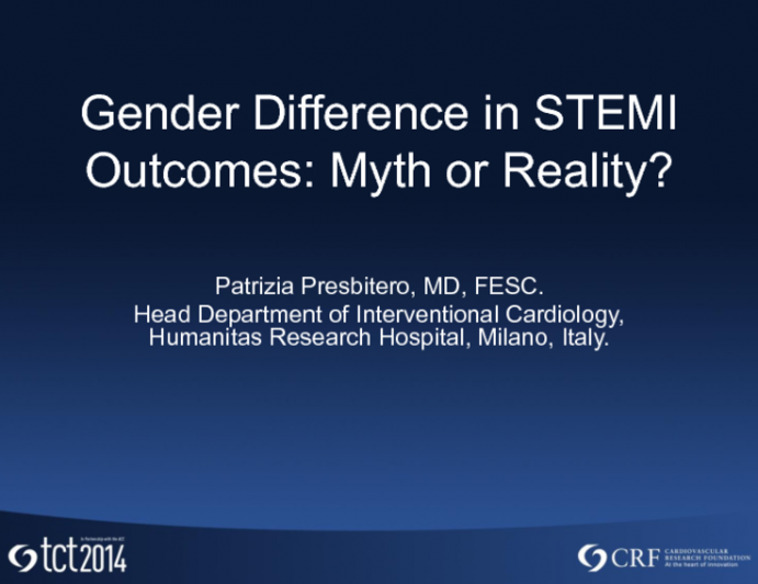 Gender Difference in STEMI Outcomes: Myth or Reality?