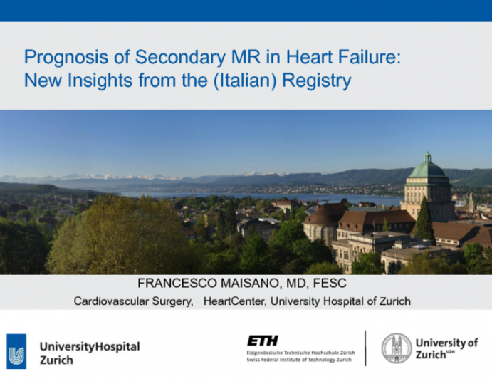 Prognosis of Secondary MR in Heart Failure: New Insights from the Italian Registry