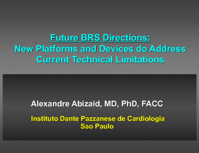 Future BRS Directions: New Platforms and Devices to Address Current Technical Limitations