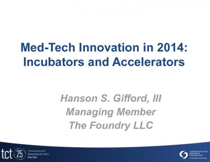 Incubators and Accelerators