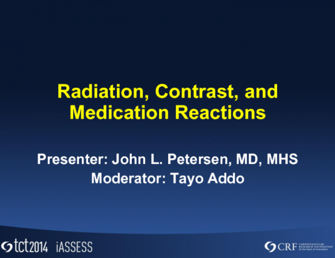 Complications Related to Contrast, Commonly Used Medications, and Radiation Exposure