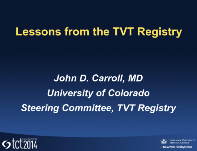 Lessons from the TVT Registry