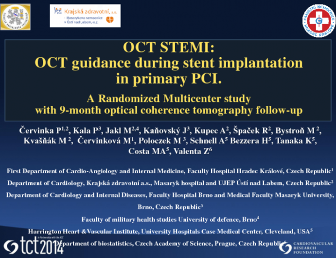 OCT STEMI: A Prospective, Randomized Trial of Optical Coherence Tomography Guidance During Primary Percutaneous Coronary Intervention in Acute Myocardial Infarction