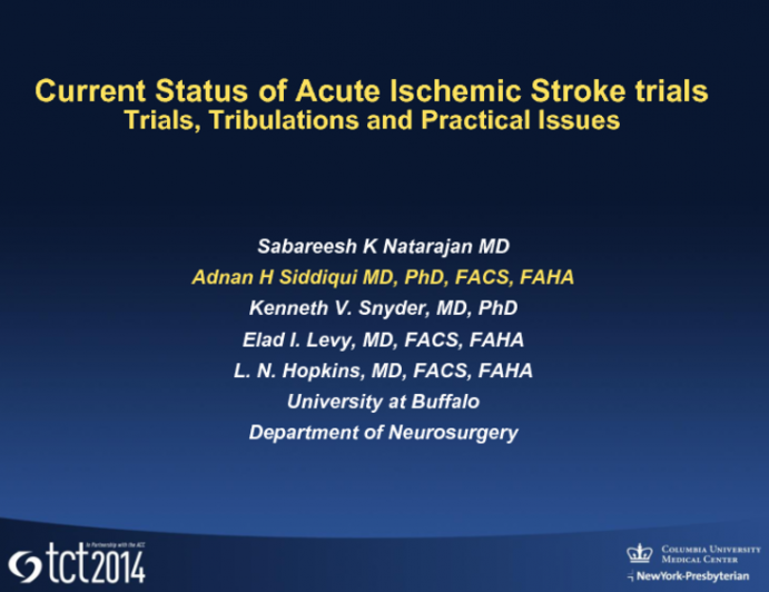 Current Status of Acute Stroke Therapy: Trials, Tribulations, and Practical Issues