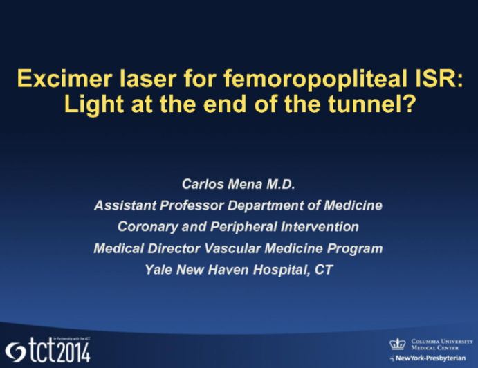 Excimer Laser for Femoropopliteal In-Stent Restenosis: Light at the End of the Tunnel?