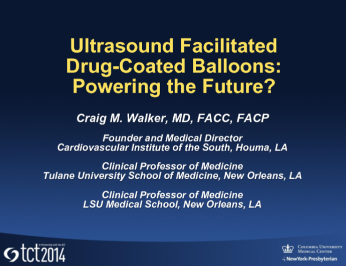 Ultrasound-Facilitated Drug-Coated Balloons: Powering the Future?