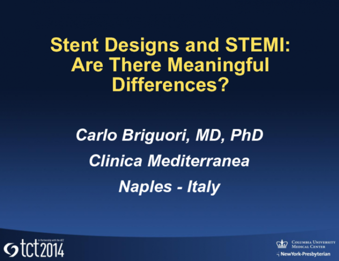 Stent Designs and STEMI: Are There Meaningful Differences?