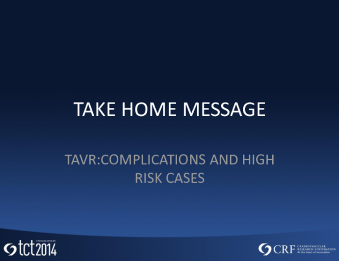 Consensus and Take-home Messages