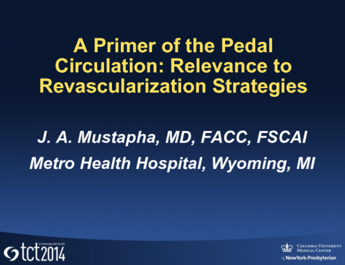 A Primer of the Pedal Circulation: Relevance to Revascularization Strategies