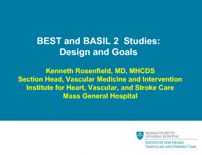 The BEST and BASIL 2 Studies: Designs and Goals