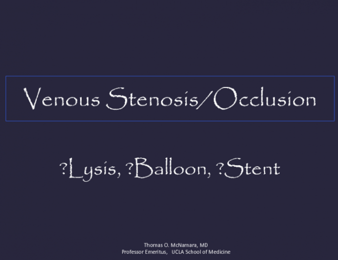 Venous Stenting from Iliac to SVC: Indications, Diagnostic Testing/Imaging, and Methods