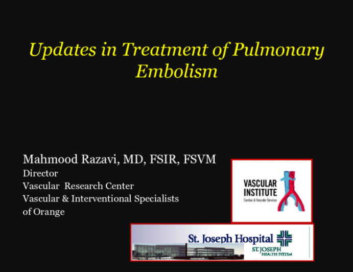 Treating Pulmonary Embolism: Improving Toolset, New Data, and Changing Treatment Algorithm?