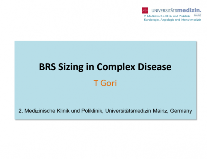 Case #2: BRS Sizing in Complex Disease