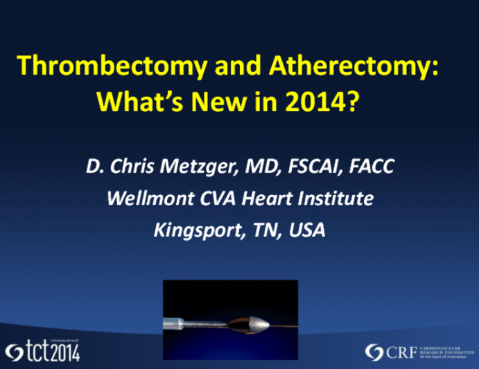 Thrombectomy and Atherectomy: Whats New in 2014?