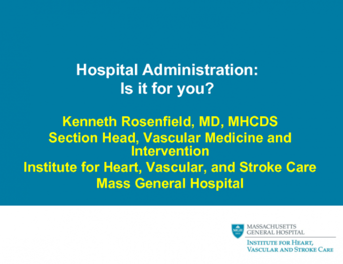 Hospital Administration: Is it For You?