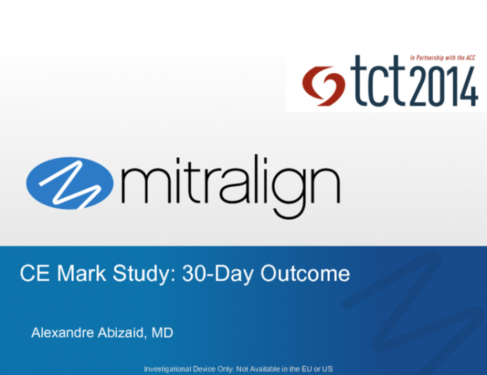 Retrograde Aortic Approach with Pledgets (Mitalign)  The CE Mark Study