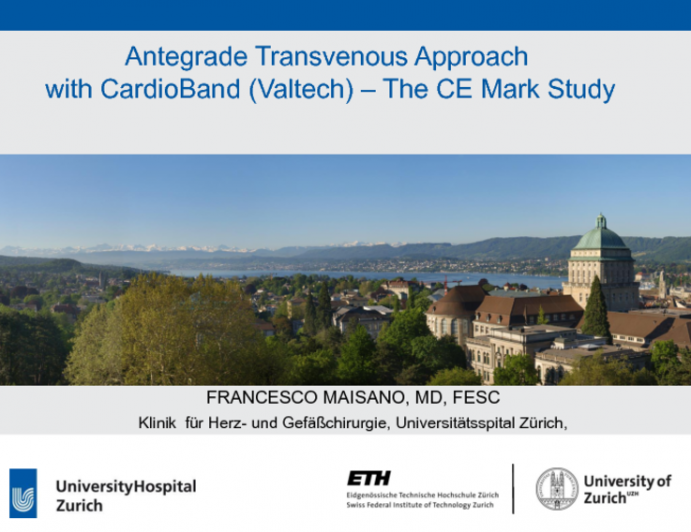 Antegrade Transvenous Approach with Atrial Banding (Valtech)  The CE Mark Study