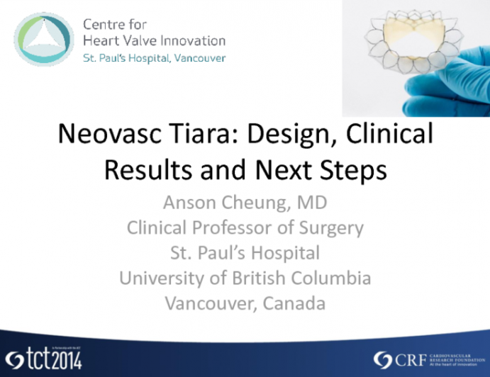 Neovasc Tiara: Design, Clinical Results, and Next Steps