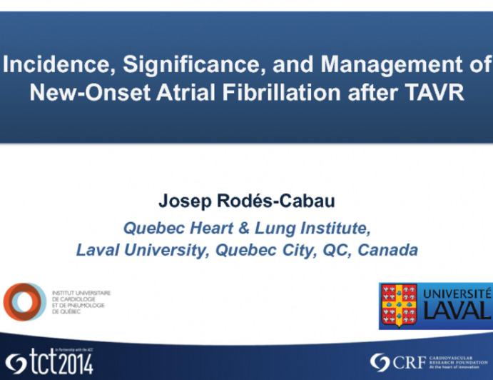 Incidence, Significance, and Management of New-Onset Atrial Fibrillation After TAVR