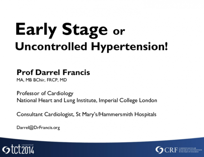 Early Stage or Uncontrolled Hypertension!