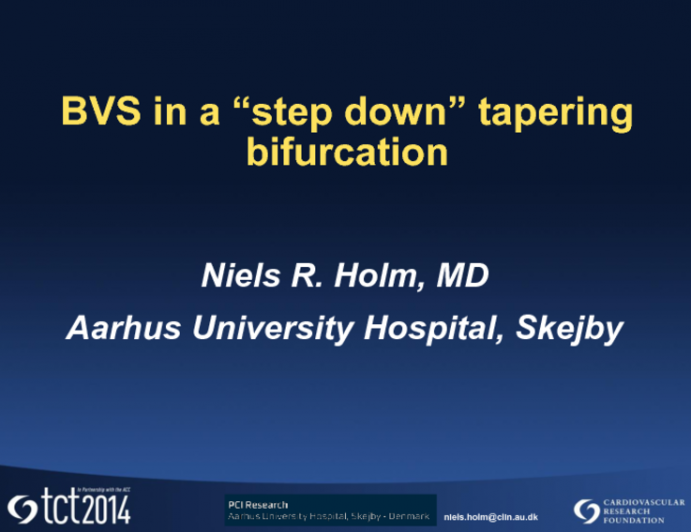 Case #2: BRS in a Step-Down Tapering Bifurcation